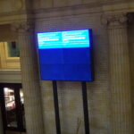 Blue Screen on Electronic Display