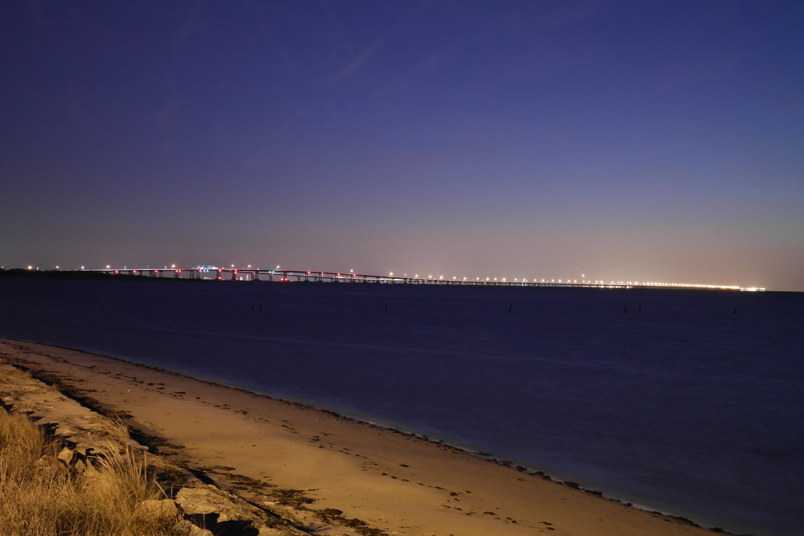 Chesapeake Bay Bridge-Tunnel over the Chesapeake Bay