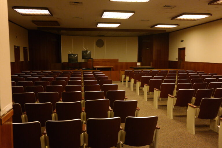 Depressing looking court room