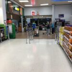 Electric security gates being installed at Yorktown Walmart
