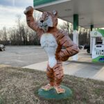 Esso/Exxon Tiger Statue at BP Station in Toano, Virginia