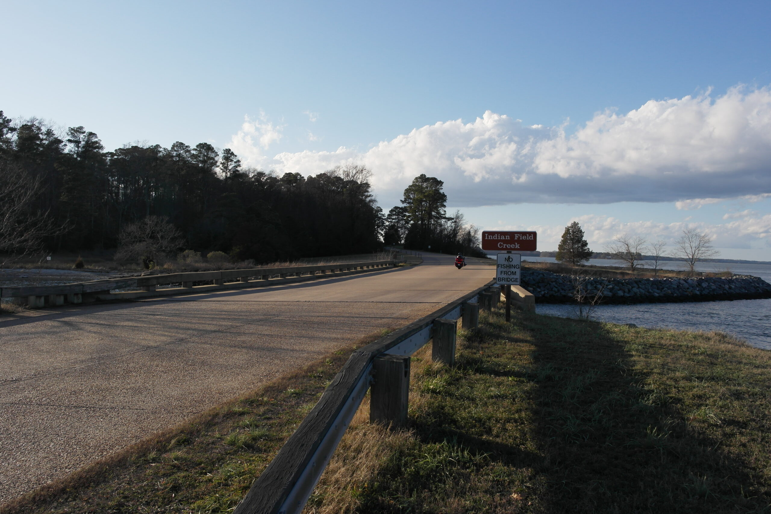 Indian Field Creek Bridge on the Colonial Parkway