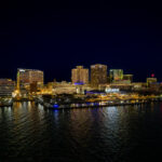 Norfolk, Virginia Sunset During Christmastime