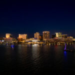 Norfolk, Virginia Sunset During Christmastime