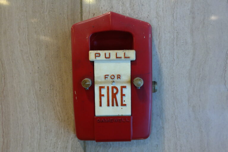 Old fire alarm pull
