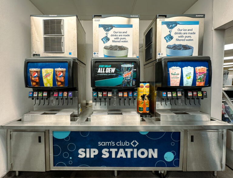 Pepsi Soda Fountains at Sam's Club