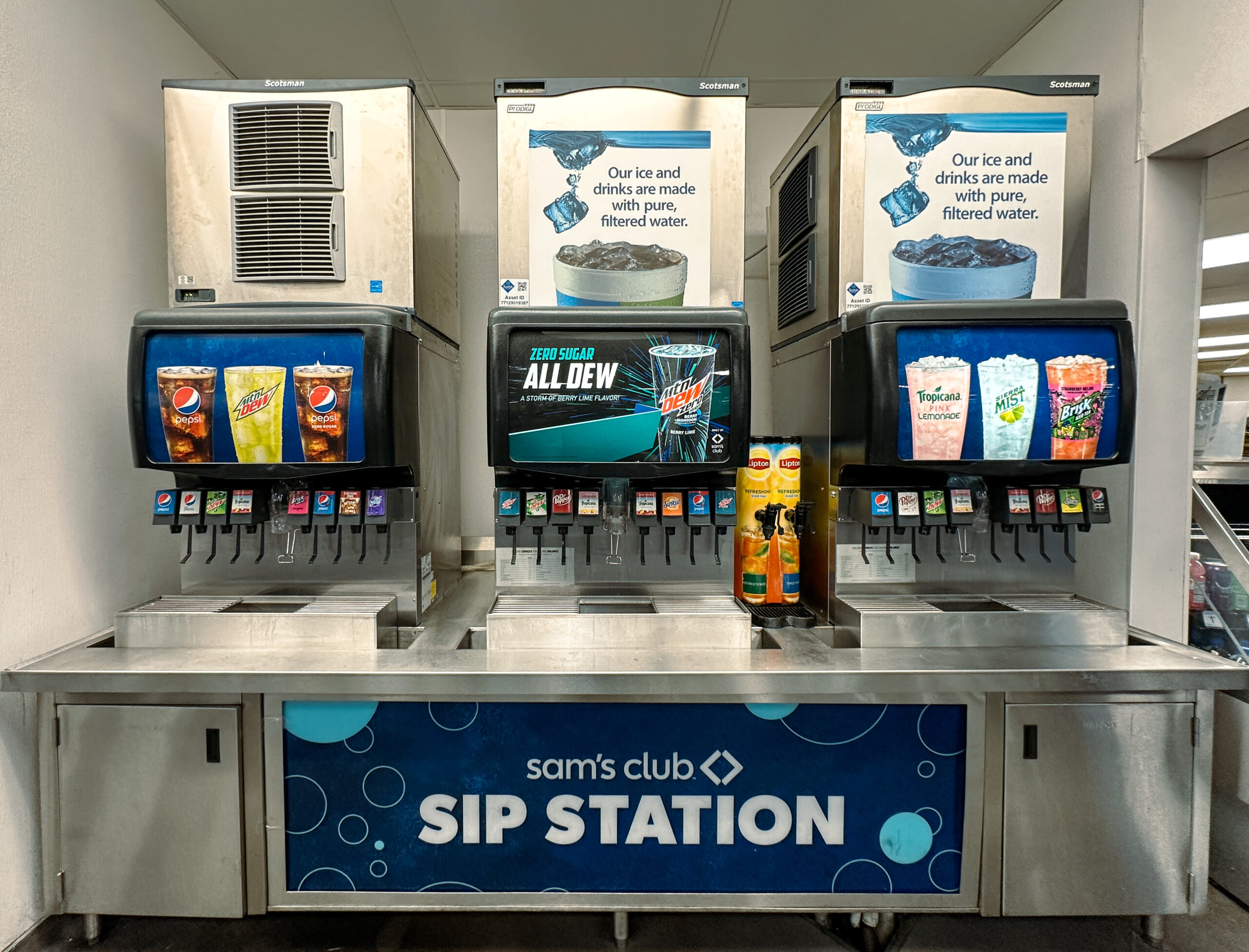 Pepsi Soda Fountains at Sam's Club