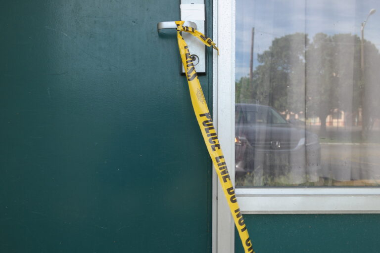 "Police Line Do Not Cross" tape
