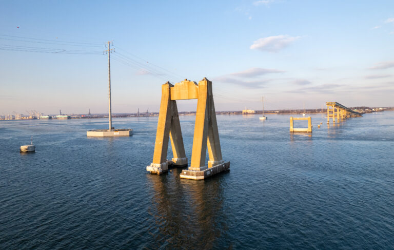 Remains of the Francis Scott Key Bridge Collapse - Baltimore, Maryland