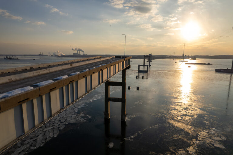 Remains of the Francis Scott Key Bridge Collapse - Baltimore, Maryland