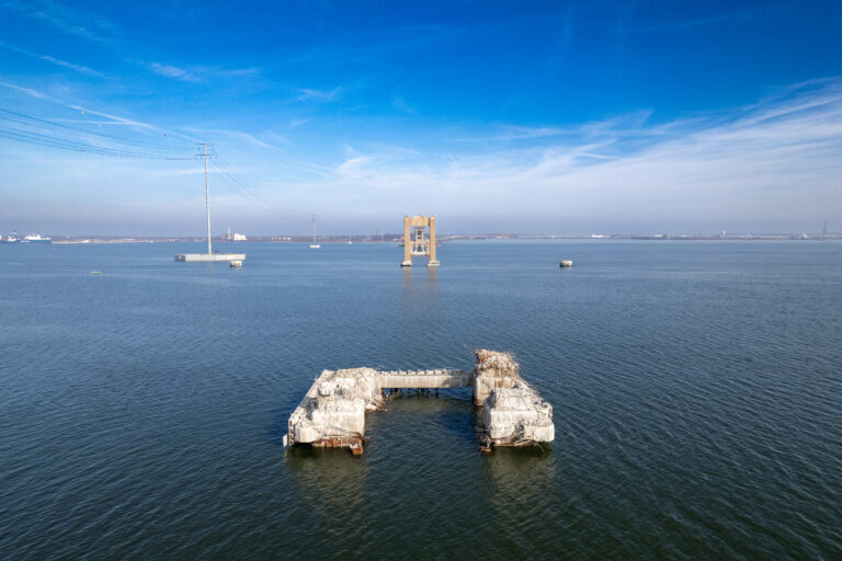 Remains of the Francis Scott Key Bridge Collapse - Baltimore, Maryland