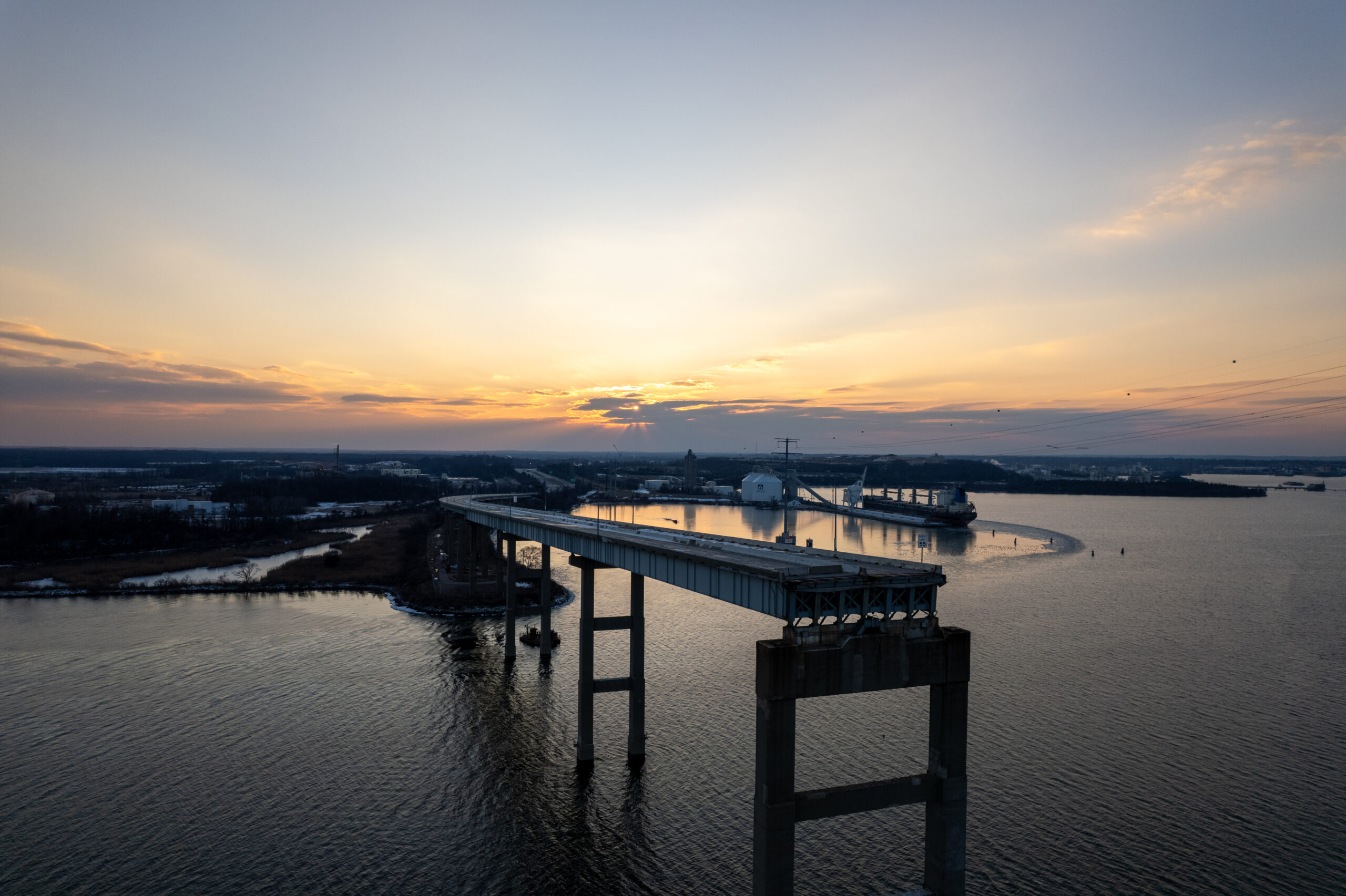 Remains of the Francis Scott Key Bridge Collapse - Baltimore, Maryland