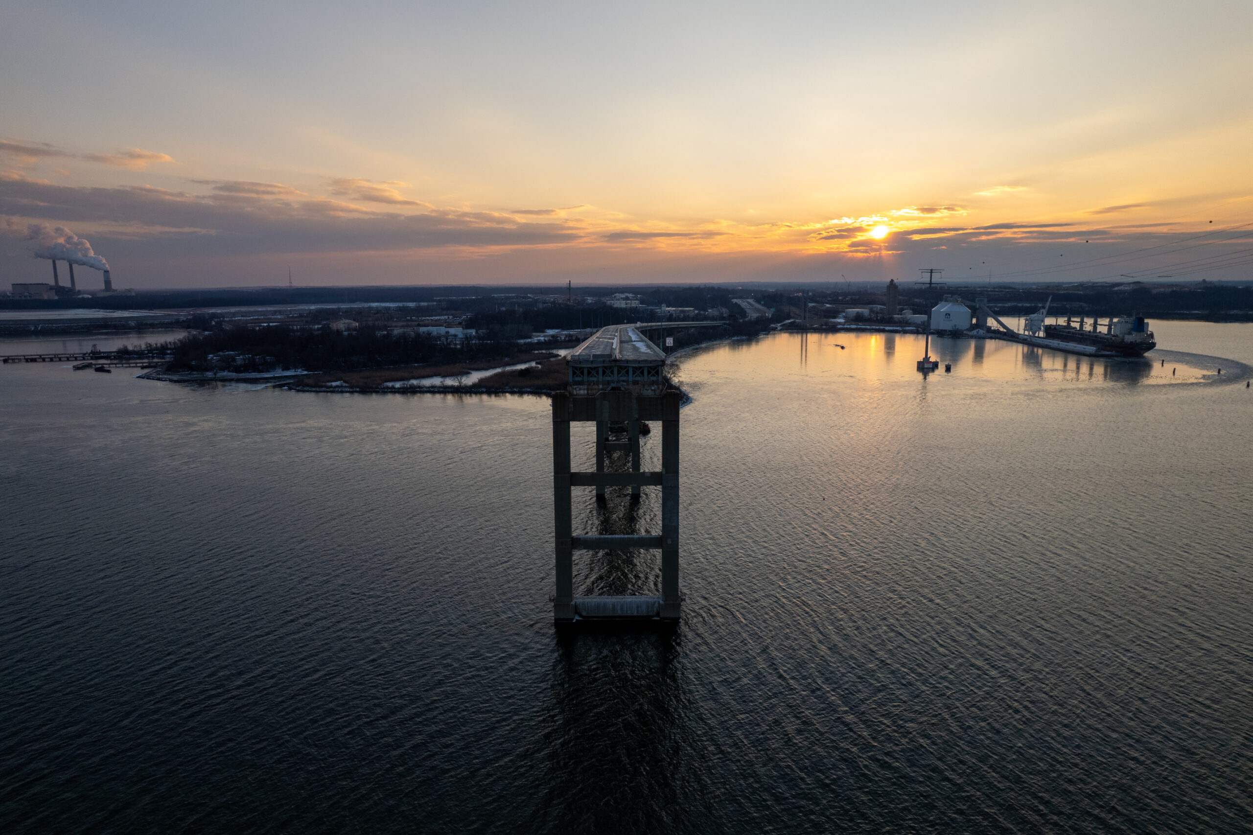 Remains of the Francis Scott Key Bridge Collapse - Baltimore, Maryland