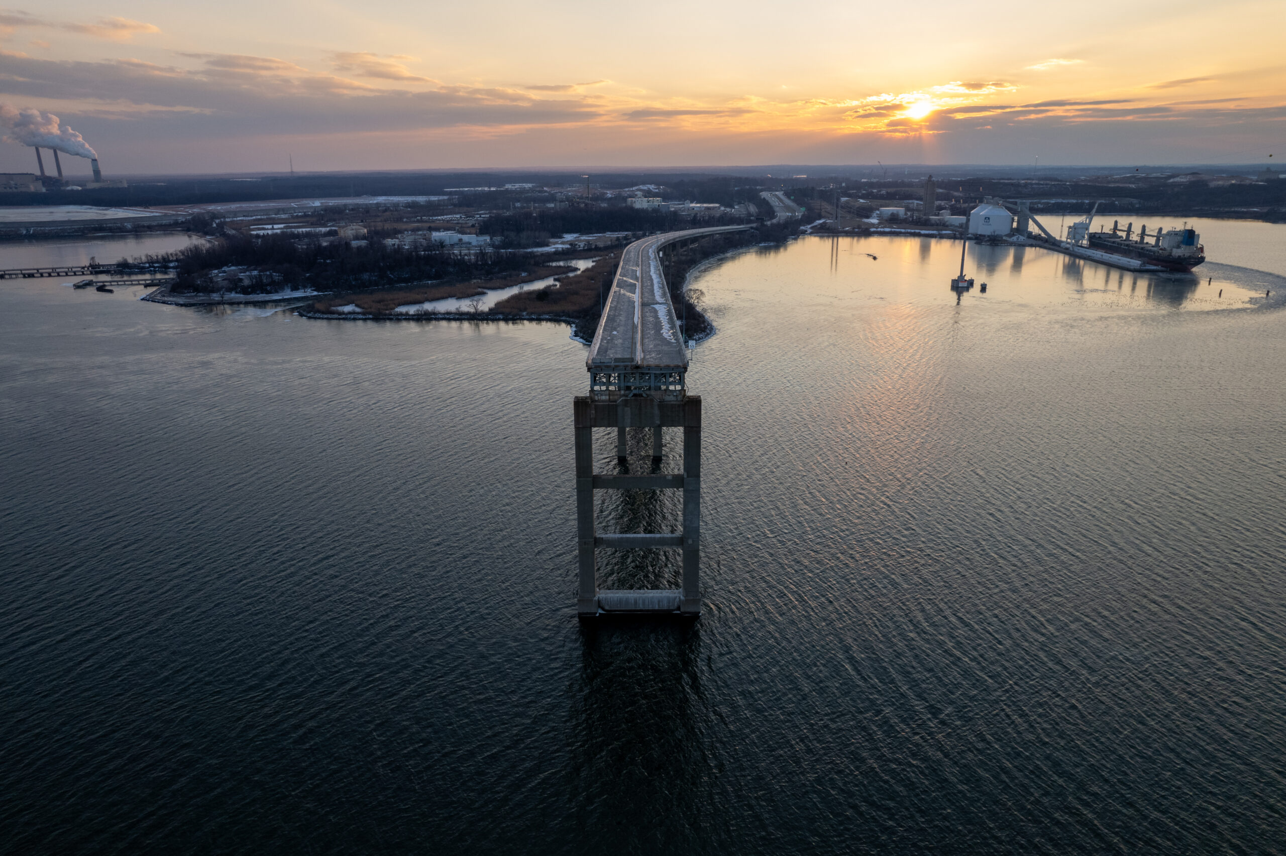 Remains of the Francis Scott Key Bridge Collapse - Baltimore, Maryland