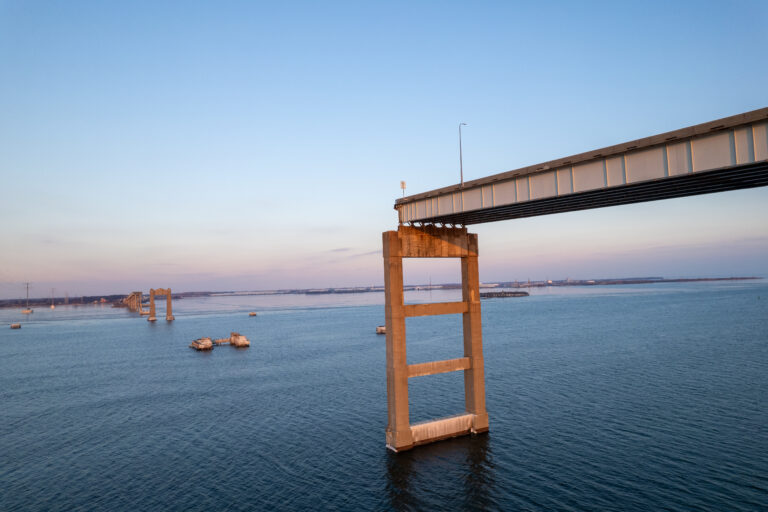 Remains of the Francis Scott Key Bridge Collapse - Baltimore, Maryland