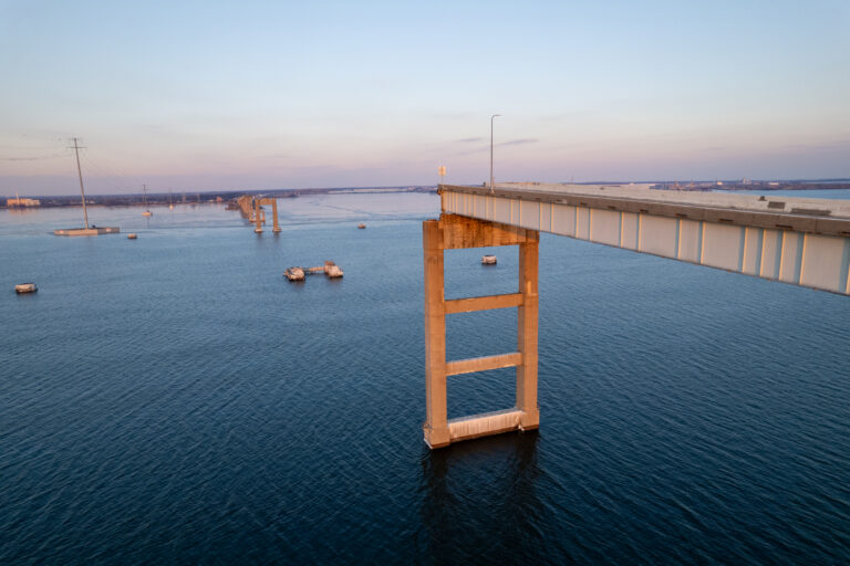 Remains of the Francis Scott Key Bridge Collapse - Baltimore, Maryland
