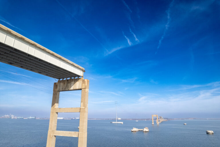 Remains of the Francis Scott Key Bridge Collapse - Baltimore, Maryland
