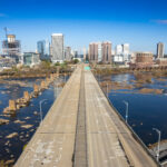 Richmond, Virginia over the Manchester Bridge