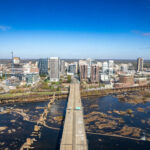 Richmond, Virginia over the Manchester Bridge