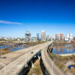 Richmond, Virginia over the Manchester Bridge