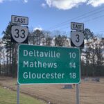 Route 3/Route 33 in Locust Hill, Virginia
