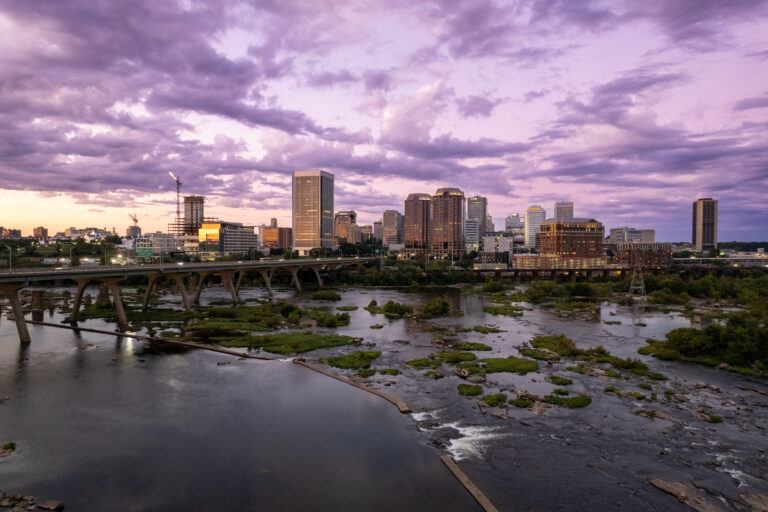 Sunset Over Richmond, Virginia