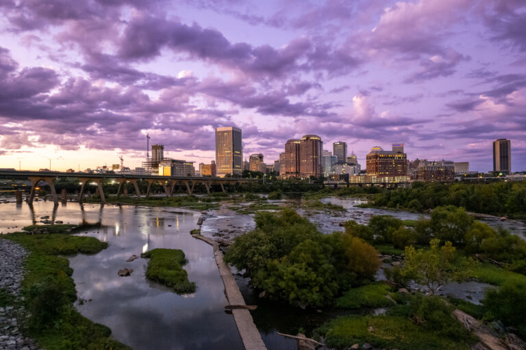 Sunset Over Richmond, Virginia