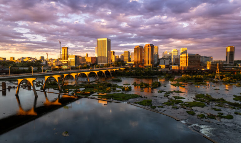 Sunset Over Richmond, Virginia