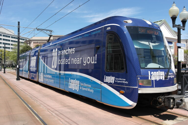The Tide Light Rail in Norfolk, Virginia