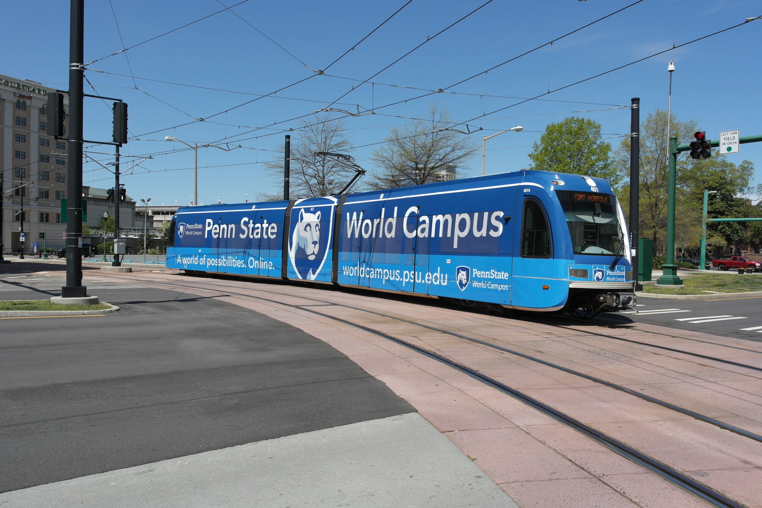 The Tide Light Rail in Norfolk, Virginia
