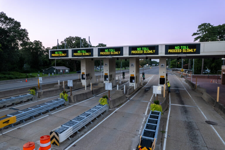 The Tolls are Coming Down - The George P. Coleman Bridge - Gloucester, Virginia
