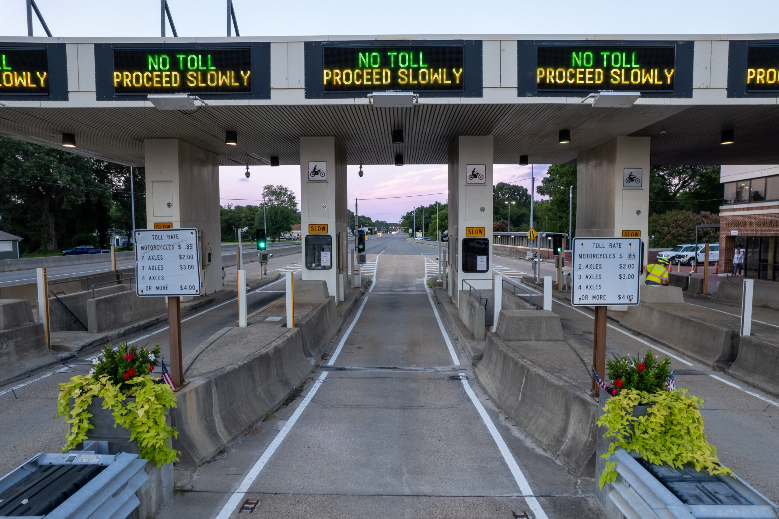 The Tolls are Coming Down - The George P. Coleman Bridge - Gloucester, Virginia