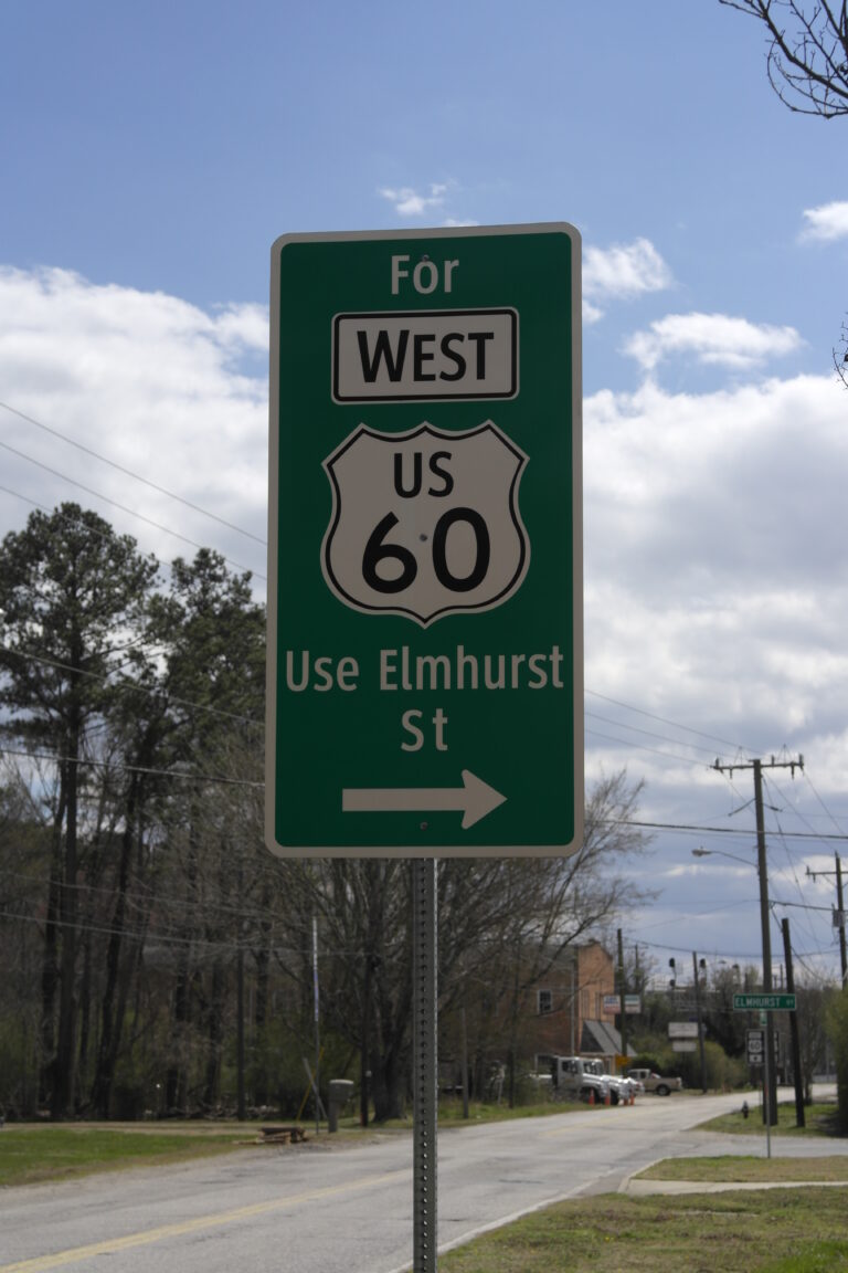 US 60 Directional Sign