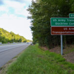 US Army Training and Doctrine Command/US Army Transportation Museum Sign – Interstate 64