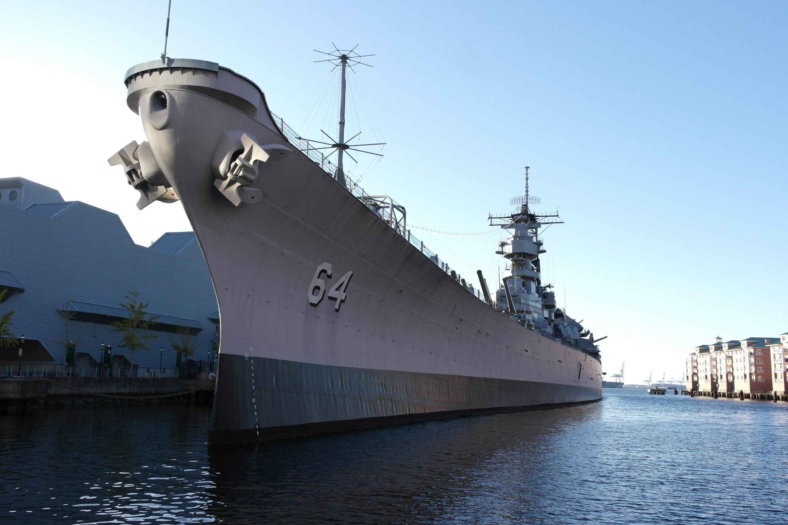USS Wisconsin BB-64 in Norfolk, Virginia