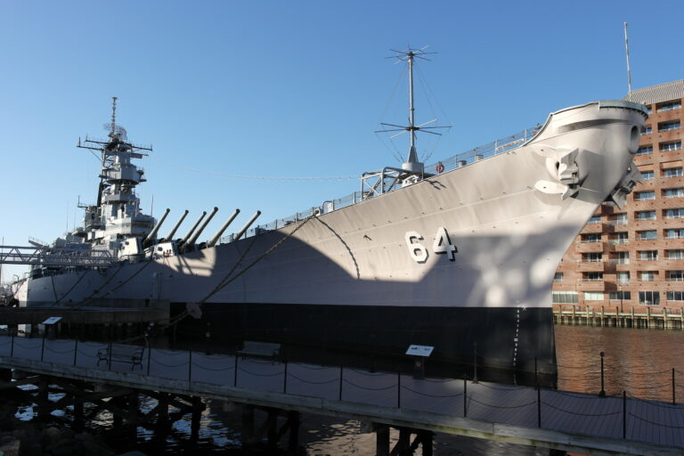 USS Wisconsin BB-64 in Norfolk, Virginia
